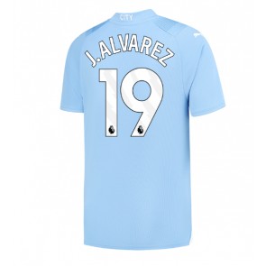 Manchester City Julian Alvarez #19 Koszulka Podstawowych 2023-24 Krótki Rękaw
